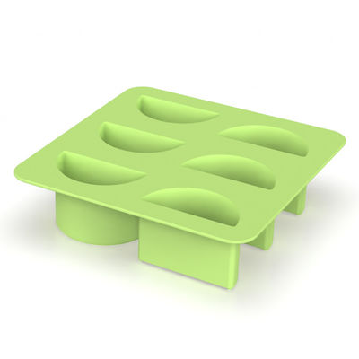 Custom BPA Bebas Bulat Ice Cube Tray Bebas BPA dengan Tutup dan Bin Mudah untuk Melepaskan Ice Mold Cube Mold untuk Bola Es