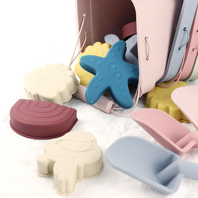 Grosir Bayi Silikon mainan ember Set mainan pantai