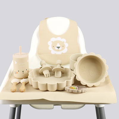 Grosir Bayi Geschirr Led Menyapih Silikon Bib Sendok Mangkuk Sendok Mangkuk Piring Silikon Makan Bayi Peralatan Makan Set Produk