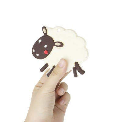 Baby Teether Silikon Pribadi Berwarna-warni Dengan Bentuk Dino Kuda Domba