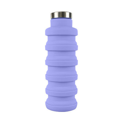 OEM ODM Silicone Water Bottle Soft Foldable 500Ml For Running