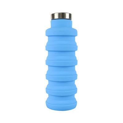 OEM ODM Silicone Water Bottle Soft Foldable 500Ml For Running