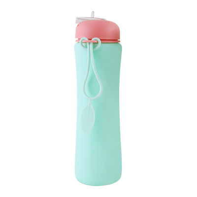 OEM ODM Silicone Water Bottle Soft Foldable 500Ml For Running