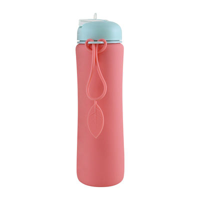 OEM ODM Silicone Water Bottle Soft Foldable 500Ml For Running