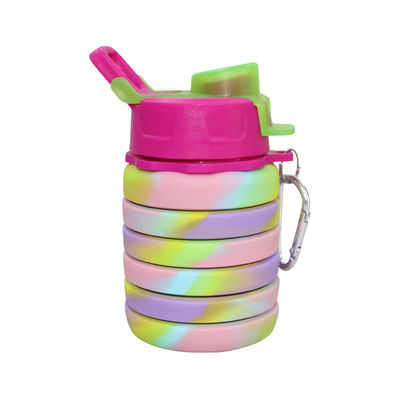 OEM ODM Silicone Water Bottle Soft Foldable 500Ml For Running