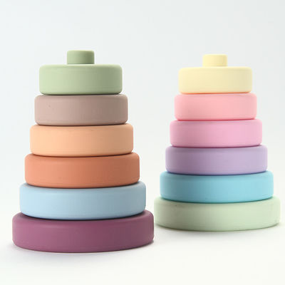 Mainan Silikon Bayi Multi Fungsional Penuh Warna Dengan Bahan Kelas Medis Ramah Lingkungan