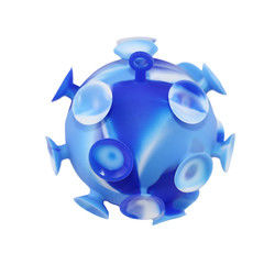 Multi Colored Baby Silicone Toys Suction Cup Ball Untuk Pesta Anak