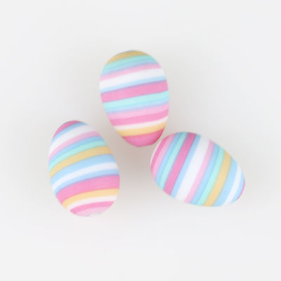 Egg Shape DIY Silicone Teething Bead Kunyah Untuk Pembuatan Kalung