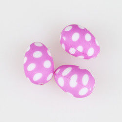 Egg Shape DIY Silicone Teething Bead Kunyah Untuk Pembuatan Kalung