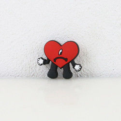 Bad Bunny Custom Silicone Focal Beads Food Grade Material Untuk Pembuatan Pena