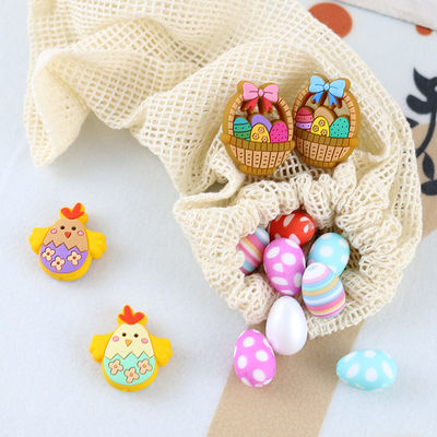 Food Grade Focal Beads Silicone Telur Ayam Bentuk Kelinci Untuk Pembuatan Pena