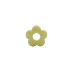 Flower Holes Silicone Teething Bead 4.5cm Untuk DIY Pacifier Clip Chew Necklace
