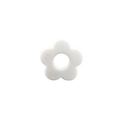 Flower Holes Silicone Teething Bead 4.5cm Untuk DIY Pacifier Clip Chew Necklace