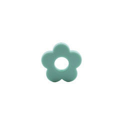 Flower Holes Silicone Teething Bead 4.5cm Untuk DIY Pacifier Clip Chew Necklace