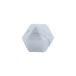 17mm Hexagon Silicone Teething Bead Eco Friendly Safety Kunyah Untuk Bayi Tumbuh Gigi