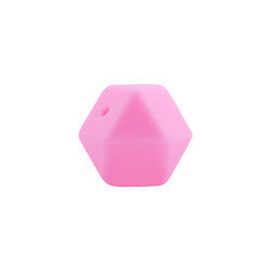 17mm Hexagon Silicone Teething Bead Eco Friendly Safety Kunyah Untuk Bayi Tumbuh Gigi