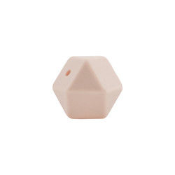 17mm Hexagon Silicone Teething Bead Eco Friendly Safety Kunyah Untuk Bayi Tumbuh Gigi