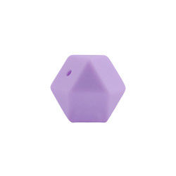 17mm Hexagon Silicone Teething Bead Eco Friendly Safety Kunyah Untuk Bayi Tumbuh Gigi