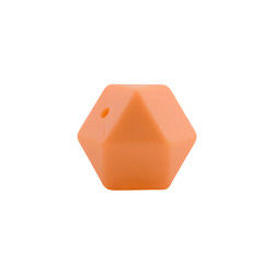 17mm Hexagon Silicone Teething Bead Eco Friendly Safety Kunyah Untuk Bayi Tumbuh Gigi