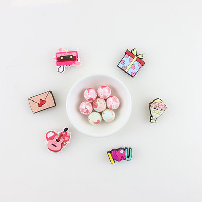 Pink Jewelry Silicone Teething Bead Tidak Beracun Untuk Hadiah DIY Bayi