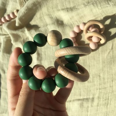 Gelang Manik Silikon Tumbuh Gigi Khusus Untuk Bayi Bayi Anak Bermain