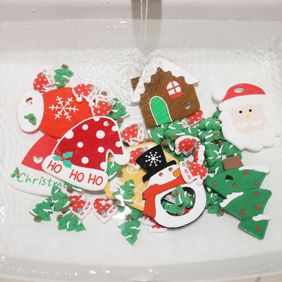 Manik-manik Silikon Natal Food Grade Mini Untuk Kalung Rantai Dot DIY