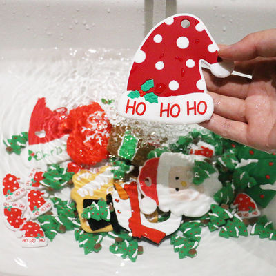 Topi Natal Silicone Teething Bead Kunyah BPA Gratis Untuk Bayi Bayi