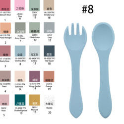 Modern Style Silikon Dinnerware Set, BPA Bebas Bayi Silikon Piring mangkuk cangkir bib sendok garpu makan Set