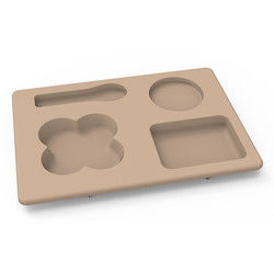 Peralatan Makan Silikon Multi Fungsional Set Unbreakable Untuk Anak Balita