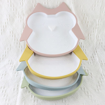 Bebas BPA Baby Silicone Feeding Plate Tahan Air Dengan Suction Bottom