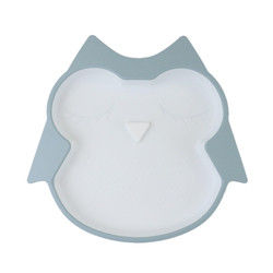 Bebas BPA Baby Silicone Feeding Plate Tahan Air Dengan Suction Bottom