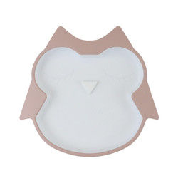 Bebas BPA Baby Silicone Feeding Plate Tahan Air Dengan Suction Bottom