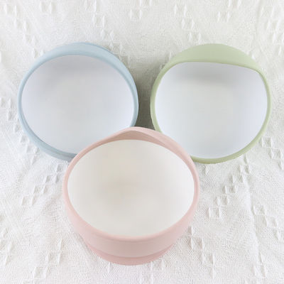 Set Mangkuk Makanan Bayi Kustom BPA Gratis, Food Grade Suction Baby Silicone Bowl