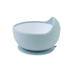 Set Mangkuk Makanan Bayi Kustom BPA Gratis, Food Grade Suction Baby Silicone Bowl