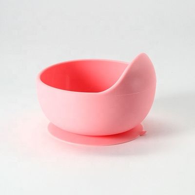Set Mangkuk Silikon Tahan Lama Multi Warna Lembut Fleksibel Untuk Makan Bayi