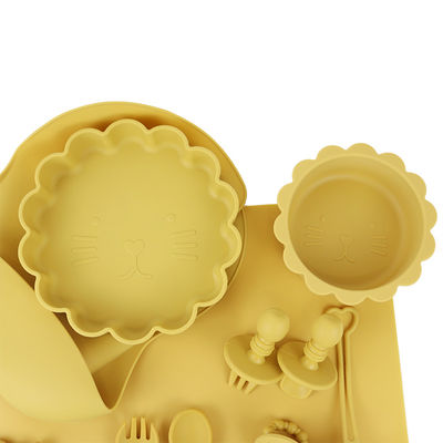 Suction Silicone Bowl Set Bebas BPA PVC Free Untuk Unisex Bayi Anak