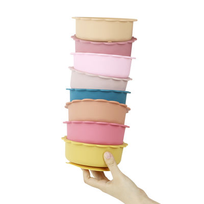 Suction Silicone Bowl Set Bebas BPA PVC Free Untuk Unisex Bayi Anak