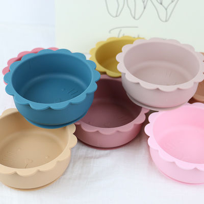 Mangkuk Silikon Hisap Pribadi Set Bahan Bebas BPA Tahan Air Tidak Beracun