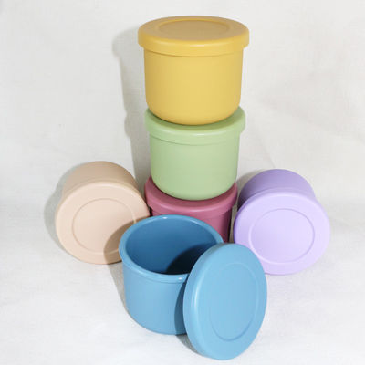 Set Mangkuk Silikon BPA Gratis, Kotak Bento Silikon Dengan Logo Disesuaikan