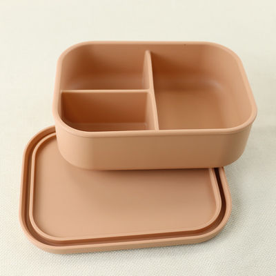 800ml 1200ml Kotak Makan Siang Silikon Dilipat Untuk Bento Kantor Luar Ruangan
