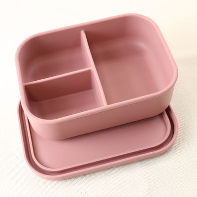 800ml 1200ml Kotak Makan Siang Silikon Dilipat Untuk Bento Kantor Luar Ruangan