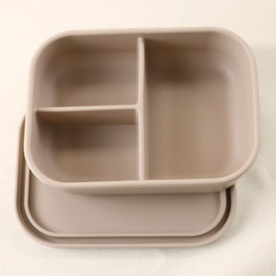 800ml 1200ml Kotak Makan Siang Silikon Dilipat Untuk Bento Kantor Luar Ruangan