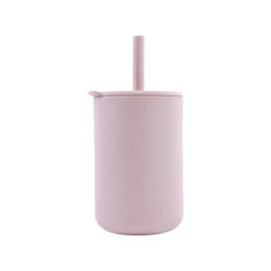 Beberapa Warna Silicone Kids Cup Round Shape Bebas BPA Spill Proof Untuk Bayi