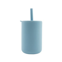Beberapa Warna Silicone Kids Cup Round Shape Bebas BPA Spill Proof Untuk Bayi