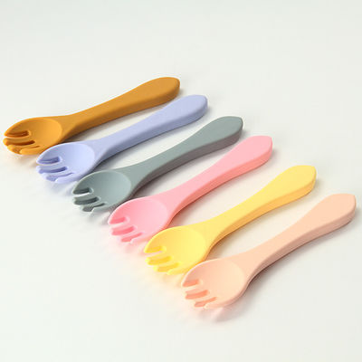 Sendok Makan Bayi Food Grade Silicone Lestari Dengan Logo Kustomisasi