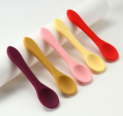 Sendok Makan Bayi Food Grade Silicone Lestari Dengan Logo Kustomisasi