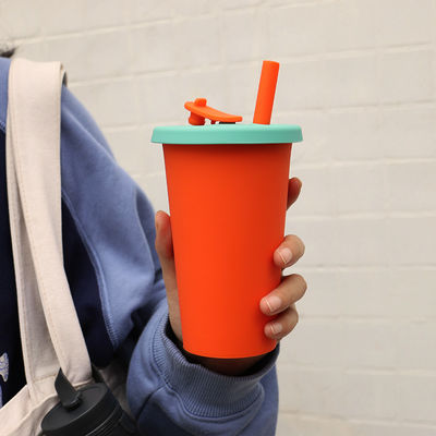 Hot Proof Portable Silicone Kids Cup Untuk Jus Teh Susu 300ml 350ml