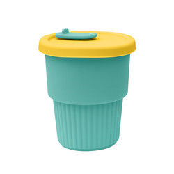 Hot Proof Portable Silicone Kids Cup Untuk Jus Teh Susu 300ml 350ml