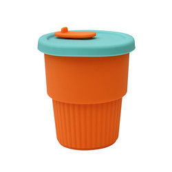 Hot Proof Portable Silicone Kids Cup Untuk Jus Teh Susu 300ml 350ml