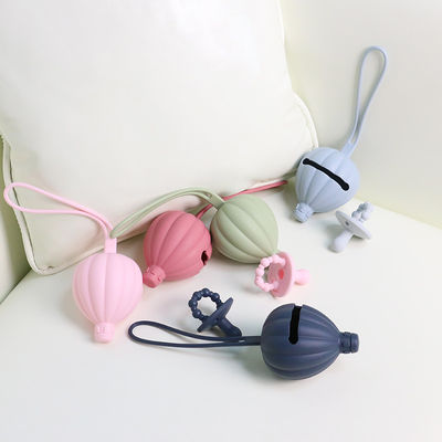 Bebas BPA Safe Silicone Pacifier Case Holder Hot Air Balloon Shape pacifier pouch